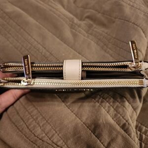 Michael Kors off white clutch wallet
